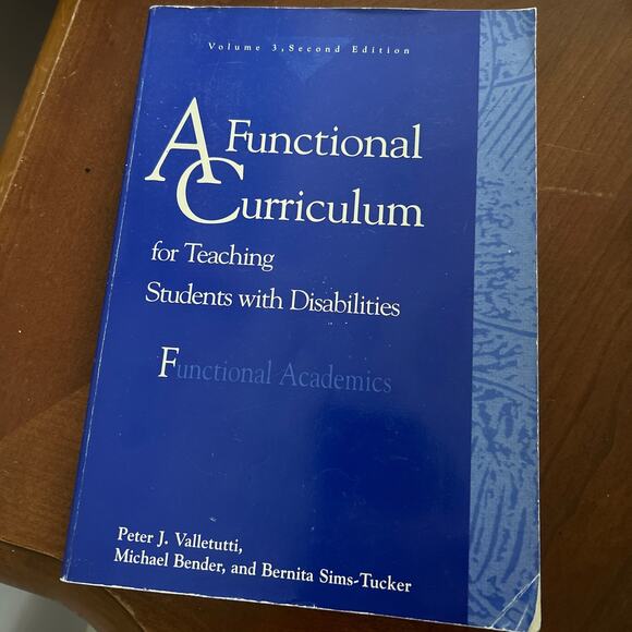 A Functional Curriculum for Teaching Students With Disabilities: Functional 3 - Picture 1 of 2